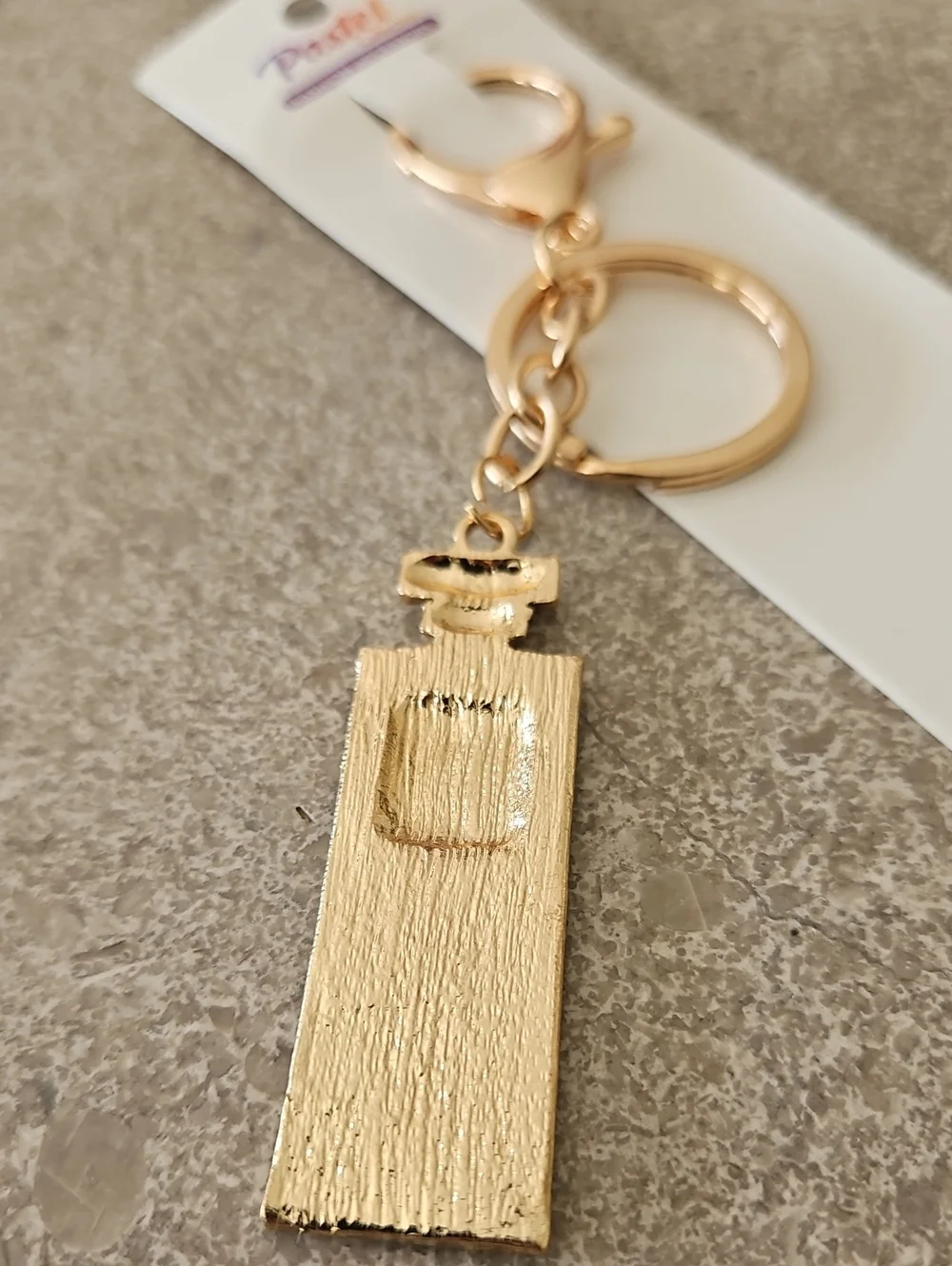 Fashion Gold Crystal N°5 Parfum Keychain Charm - Picture 3 of 4